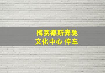 梅赛德斯奔驰文化中心 停车